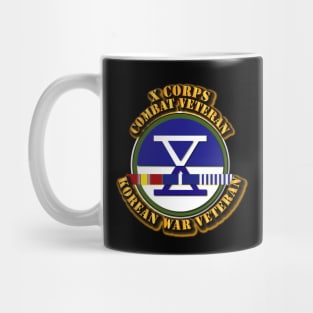 Army - X Corps - Korea w SVC Ribbons Mug